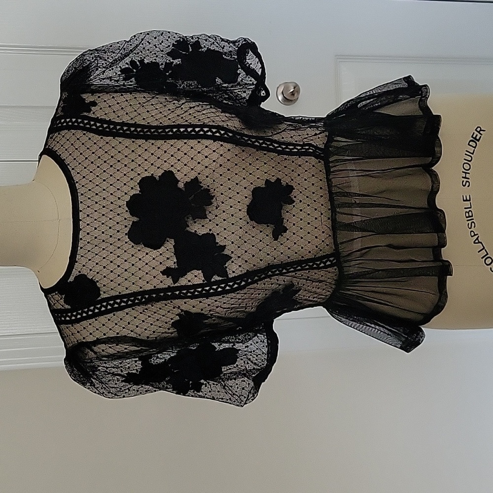 Sheer ASOS peplum top
